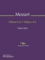 Minuet in F Major, K4 - Wolfgang Amadeus Mozart