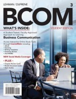 BCOM, 3rd Edition - Carol M. Lehman, Debbie D. Dufrene