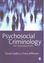 Psychosocial Criminology - David Gadd, Tony Jefferson