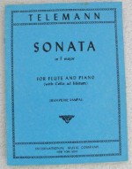 Sonata in F Major. For Flute & Piano with Cello Ad Libitum - Georg Philipp Telemann, Jean-Pierre Rampal