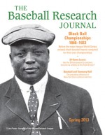 Baseball Research Journal (BRJ), Volume 42 #1 - Society for American Baseball Research (SABR)