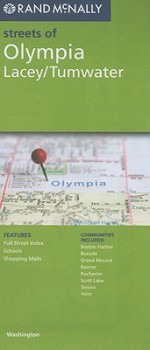 Olympia/Tumwayer, Washington Map - Rand McNally, Rand Mcnally Paper Folded Map