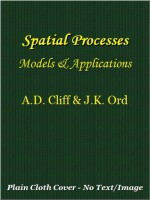 Spatial Processes: Models & Applications - Andrew D. Cliff, J. Keith Ord