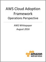 AWS Cloud Adoption Framework - Operations Perspective (AWS Whitepaper) - Amazon Web Services, AWS Whitepapers