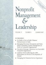 Nonprofit Management & Leadership, Volume 17, Number 4 - Roger A. Lohmann