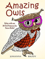 Amazing Owls: Relax with our 30 Owl Patterns for Stress Relief (Stress-Relief & Creativity) - Johanna Brody