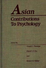 Asian Contributions to Psychology - Robert W. Rieber