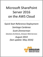 SharePoint Server on AWS (AWS Quick Start) - AWS Whitepapers, Amazon Web Services