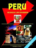 Peru Business Law Handbook - USA International Business Publications, USA International Business Publications