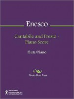 Cantabile and Presto - Piano Score - Georges Enesco