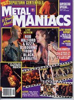 Metal Maniacs Magazine SEPULTURA CENTERFOLD Gruntrock DAVE MUSTAINE Fear Factory ROB ZOMBIE April 1993 C - Collector-Magazines