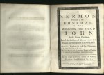 A Sermon Preached at the Funeral of the Most Reverend Father in God John by the Divine Providence, Lord Archbishop of Canterbury, Primate and Metropolitan of all England - Gilbert Burnet