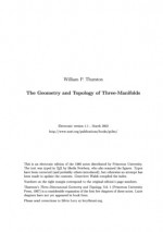 The Geometry and Topology of Three-Manifolds - William P. Thurston