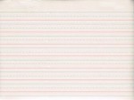 Handwriting Paper Grade 1: 5/8 Inch Ruling-Red Baseline-Broken Midline : 500 Sheets - Zaner-Bloser