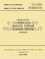 1957-1960 Dodge 1-ton Power Wagon Operation and Maintenance Manual Reprint TM 9-8854 - Dodge