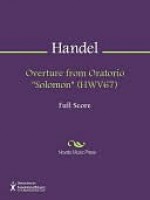 Overture from Oratorio "Solomon" (HWV67) - Georg Friedrich Händel