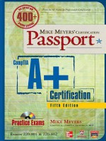 Mike Meyers' Comptia A+ Certification Passport, Fifth Editiomike Meyers' Comptia A+ Certification Passport, Fifth Edition (Exams 220-801 & 220-802) N (Exams 220-801 & 220-802) - Michael Meyers