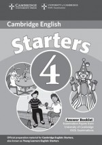 Cambridge Young Learners English Tests Starters 4 Answer Booklet: Examination Papers from the University of Cambridge ESOL Examinations - Cambridge ESOL