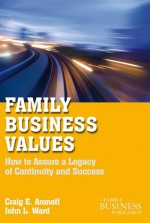 Family Business Values: How to Assure a Legacy of Continuity and Success - Drew S. Medoza, John L. Ward, Craig E. Aronoff, Drew S. Medoza