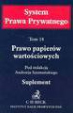 Suplement do prawa papierów wartościowych. Tom 18 - Andrzej Szumański