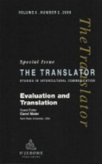 Evaluation and Translation: Special Issue of "The Translator" - Carol Maier