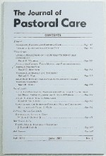 The Journal of Pastoral Care, Volume XLI Number 2, June 1987 - David D. Waanders, Daniel C. DeArment, Richard A. Hunt, Brian H. Childs, Lee Hoyer, David W. Van Gelder, Bill Hyman, William B. Oglesby, J. Randall Nichols, Melvin R. Jacobs, Orlo Strunk