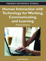 Human Interaction with Technology for Working, Communicating, and Learning: Advancements - Anabela Mesquita