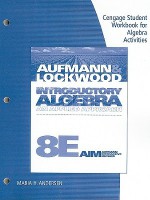 Cengage Student Workbook for Algebra Activities for Introductory Algebra: An Applied Approach - Richard N. Aufmann, Joanne S. Lockwood