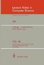 CSL'88: 2nd Workshop on Computer Science Logic, Duisburg, Frg, October 3-7, 1988. Proceedings - Egon Börger, Hans Kleine Büning, Michael M. Richter