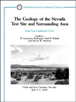 The Geology of the Nevada Test Site and Surrounding Area: Clark and Nye Counties, Nevada, July 5 - 7, 1989 (Field Trip Guidebooks) - H. Lawrence McKague, Paul P. Orkild, Steven R. Mattson, F. M. Byers, Bruce M. Crowe, E. D. Davidson, Holly A. Dockery, Terry A. Grant, E. L. Hardin, Robert A. Levich, A. C. Matthusen, Robert C. Murray, H. A. Perry, Donna Sinks