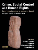 Crime, Social Control and Human Rights: From Moral Panics to States of Denial, Essays in Honour of Stanley Cohen - David Downes, Paul Rock, Christine Chinkin