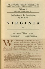 Ratification Constitution V10: Ratification by the States: Virginia, Volume 3 (Ratification of the Constitution) - Gaspare J. Saladino, John P. Kaminski, Richard Leffler, Charles H. Schoenleber