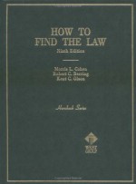 How to Find the Law (Hornbook Series Student Edition) - Morris L. Cohen, Kent C. Olson, Robert C. Berring