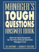 Manager's Tough Questions Answer Book - Al Guyant