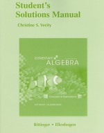 Student's Solutions Manual for Elementary Algebra: Concepts and Applications - Christine S. Verity, David J. Ellenbogen