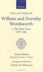 The Letters of William and Dorothy Wordsworth: Volume I. the Early Years 1787-1805 - William Wordsworth, Dorothy Wordsworth