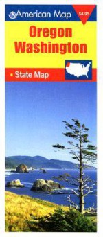 American Map Oregon/Washington State Map (American Map) - American Map Corporation