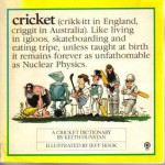 A Cricket Dictionary - Keith Dunstan, Jeff Hook