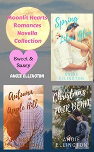 Moonlit Hearts Romances : Novella Trio of Seasonal Clean Romances - Angie Ellington