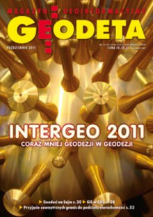 Geodeta. Magazyn geoinformacyjny, nr 10 (197)/2011 - Łukasz Czarnecki, Redakcja Magazynu Geodeta, Magdalena Durzyńska, Janusz Śledziński, Aleksandra Dziadosz, Aleksandra Ćwikła, Magdalena Szymańska, Janusz Dygaszewicz, Agnieszka Nowakowska, Jolanta Orlińska, Karol Szeliga