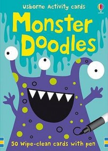 Usborne Acty Cards/Monster Doodles: 50 Wipeclean Cards W/Pen - Fiona Watts, Usbourne