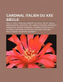 Cardinal Italien Du Xxe Si Cle: Paul VI, Pie X, Jean XXIII, Beno T XV, Pie XI, Pie XII, Carlo Maria Martini, Jean-Paul Ier, Angelo Sodano - Source Wikipedia