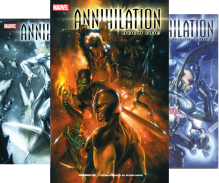 Annihilation (Collections) (3 Book Series) - Keith Giffen, Dan Abnett, Andy Lanning, Javier Grillo-Marxuach, Simon Furman, Christos Gage, Stuart Moore, Scott Kolins, Mitch Breitweiser, Ariel Olivetti, Kev Walker, Gabriele Dell'Otto, Renato Arlem, Jorge Lucas, Greg Titus, Andrea Di Vito, Giuseppe Camuncoli, Mike McKo