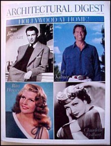 Architectural Digest April 1998 Hollywood At Home Jimmy Stewart, Val Kilmer, Rita Hayworth, Claudette Colbert - Paige Rense