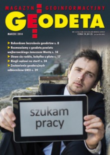 Geodeta. Magazyn geoinformacyjny, nr 3 (226)/2014 - Robert Olszewski, Redakcja Magazynu Geodeta, Magdalena Durzyńska, Bogdan Grzechnik, Henryk Bartoszewicz, Rafał Zapłata, Agnieszka Ptak