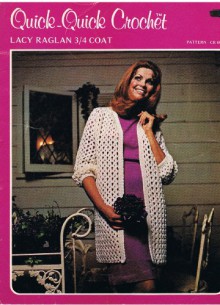 Casual 3/4 Coat (Quick Quick Crochet, Pattern CR 600) - Lisa Holmes