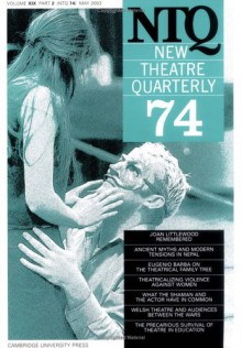 New Theatre Quarterly 74: Volume 19, Part 2 - Clive Barker