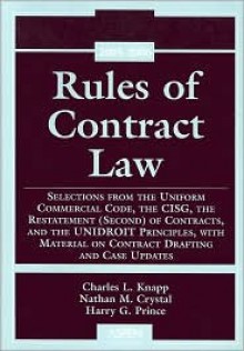 Rules of Contract Law, 2005-2006 Supplement - Charles L. Knapp, Nathan M. Crystal, Harry G. Prince