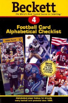 Beckett Football Card Alphabetical Checklist - James Beckett III, Richard Klein, Dan Hitt