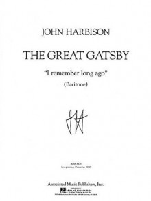 I Remember Long Ago: Baritone and Piano - John Harbison